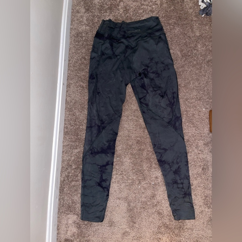 Alphalete tie dye alphalux force leggings size medium